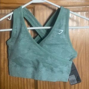 Camo seamless sports bra